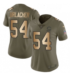 Womens Nike Chicago Bears 54 Brian Urlacher Limited OliveGold Salute to Service NFL Jersey Womens Nike Chicago Bears 54 Brian Urlacher Limited OliveGold Salute to Service NFL Jersey