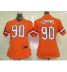 Womens Nike Chicago Bears 90 Peppers Orange Jersey Womens Nike Chicago Bears 90 Peppers Orange Jersey