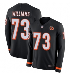 Bengals 73 Jonah Williams Black Team Color Men Stitched Football Limited Therma Long Sleeve Jersey Bengals 73 Jonah Williams Black Team Color Men Stitched Football Limited Therma Long Sleeve Jersey