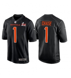 Men Cincinnati Bengals 1 Ja 27Marr Chase 2022 Black Super Bowl LVI Game Stitched Jersey Men Cincinnati Bengals 1 Ja 27Marr Chase 2022 Black Super Bowl LVI Game Stitched Jersey