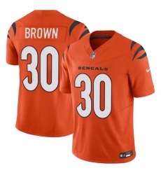 Men Cincinnati Bengals 30 Chase Brown Orange 2024 F U S E Vapor Untouchable Limited Stitched Jersey Men Cincinnati Bengals 30 Chase Brown Orange 2024 F U S E Vapor Untouchable Limited Stitched Jersey