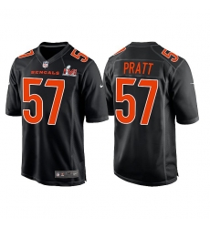Men Cincinnati Bengals 57 Germaine Pratt 2022 Black Super Bowl LVI Game Stitched Jersey Men Cincinnati Bengals 57 Germaine Pratt 2022 Black Super Bowl LVI Game Stitched Jersey