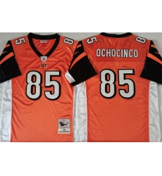 Men Cincinnati Bengals 85 Chad Ochocinco Orange Throwback Stitched Jersey Men Cincinnati Bengals 85 Chad Ochocinco Orange Throwback Stitched Jersey