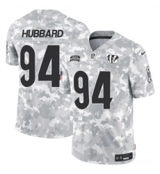Men Cincinnati Bengals 94 Sam Hubbard 2024 F U S E Arctic Camo Salute To Service Limited Stitched Football Jersey Men Cincinnati Bengals 94 Sam Hubbard 2024 F U S E Arctic Camo Salute To Service Limited Stitched Football Jersey