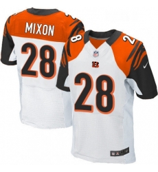 Mens Nike Cincinnati Bengals 28 Joe Mixon Elite White NFL Jersey Mens Nike Cincinnati Bengals 28 Joe Mixon Elite White NFL Jersey
