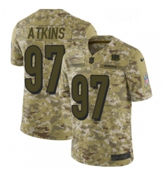Mens Nike Cincinnati Bengals 97 Geno Atkins Limited Camo 2018 Salute to Service NFL Jersey Mens Nike Cincinnati Bengals 97 Geno Atkins Limited Camo 2018 Salute to Service NFL Jersey