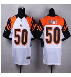 New Cincinnati Bengals #50 A.J. Hawk White Men Stitched NFL Elite Jersey New Cincinnati Bengals #50 A.J. Hawk White Men Stitched NFL Elite Jersey