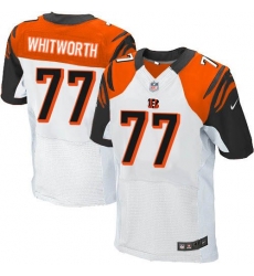 Nike Bengals #77 Andrew Whitworth White Mens Stitched NFL Elite Jersey Nike Bengals #77 Andrew Whitworth White Mens Stitched NFL Elite Jersey