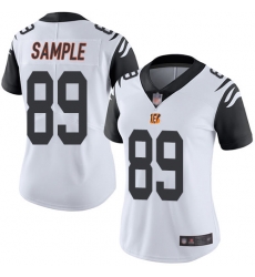 Bengals 89 Drew Sample White Women Stitched Football Limited Rush Jersey Bengals 89 Drew Sample White Women Stitched Football Limited Rush Jersey