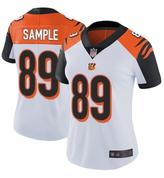 Bengals 89 Drew Sample White Women Stitched Football Vapor Untouchable Limited Jersey Bengals 89 Drew Sample White Women Stitched Football Vapor Untouchable Limited Jersey