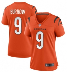 Women Cincinnati Bengals 9 Joe Burrow Orange Vapor Untouchable Limited Jersey Women Cincinnati Bengals 9 Joe Burrow Orange Vapor Untouchable Limited Jersey