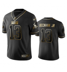 Browns 13 Odell Beckham Jr Black Men Stitched Football Limited Golden Edition Jersey Browns 13 Odell Beckham Jr Black Men Stitched Football Limited Golden Edition Jersey