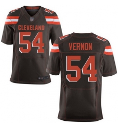 Browns #54 Olivier Vernon Brown Team Color Men Stitched Football New Elite Jersey Browns #54 Olivier Vernon Brown Team Color Men Stitched Football New Elite Jersey