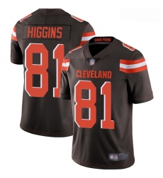 Browns 81 Rashard Higgins Brown Team Color Men Stitched Football Vapor Untouchable Limited Jersey Browns 81 Rashard Higgins Brown Team Color Men Stitched Football Vapor Untouchable Limited Jersey
