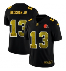 Cleveland Browns 13 Odell Beckham Jr Men Black Nike Golden Sequin Vapor Limited NFL Jersey Cleveland Browns 13 Odell Beckham Jr Men Black Nike Golden Sequin Vapor Limited NFL Jersey