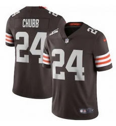 Cleveland Browns 24 Nick Chubb Men Nike Brown 2020 Vapor Limited Jersey Cleveland Browns 24 Nick Chubb Men Nike Brown 2020 Vapor Limited Jersey