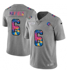 Cleveland Browns 6 Baker Mayfield Men Nike Multi Color 2020 NFL Crucial Catch NFL Jersey Greyheather Cleveland Browns 6 Baker Mayfield Men Nike Multi Color 2020 NFL Crucial Catch NFL Jersey Greyheather