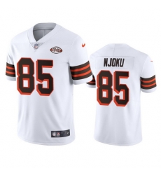 Cleveland Browns 85 David Njoku Nike 1946 Collection Alternate Vapor Limited NFL Jersey White Cleveland Browns 85 David Njoku Nike 1946 Collection Alternate Vapor Limited NFL Jersey White