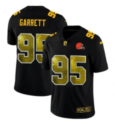 Cleveland Browns 95 Myles Garrett Men Black Nike Golden Sequin Vapor Limited NFL Jersey Cleveland Browns 95 Myles Garrett Men Black Nike Golden Sequin Vapor Limited NFL Jersey