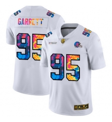 Cleveland Browns 95 Myles Garrett Men White Nike Multi Color 2020 NFL Crucial Catch Limited NFL Jersey Cleveland Browns 95 Myles Garrett Men White Nike Multi Color 2020 NFL Crucial Catch Limited NFL Jersey