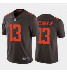 Men Cleveland Browns 13 Odell Beckham Jr 2020 Alternate Vapor Limited Rush Jersey Brown Men Cleveland Browns 13 Odell Beckham Jr 2020 Alternate Vapor Limited Rush Jersey Brown