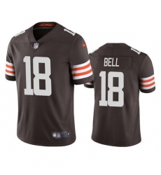 Men Cleveland Browns 18 David Bell Brown Vapor Untouchable Limited Stitched Jersey Men Cleveland Browns 18 David Bell Brown Vapor Untouchable Limited Stitched Jersey