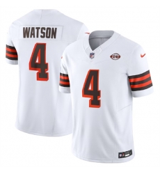 Men Cleveland Browns 4 Deshaun Watson White 2023 F U S E 1946 Collection Vapor Untouchable Limited Stitched Jersey Men Cleveland Browns 4 Deshaun Watson White 2023 F U S E 1946 Collection Vapor Untouchable Limited Stitched Jersey