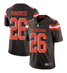 Men Nike Browns #26 Derrick Kindred Brown Team Color Stitched NFL Vapor Untouchable Limited Jersey Men Nike Browns #26 Derrick Kindred Brown Team Color Stitched NFL Vapor Untouchable Limited Jersey