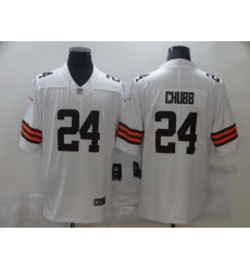 Men Nike Cleveland Browns 24 Nick Chubb White 2020 New Vapor Untouchable Limited Jersey Men Nike Cleveland Browns 24 Nick Chubb White 2020 New Vapor Untouchable Limited Jersey