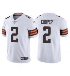 Men's Cleveland Browns #2 Amari Cooper White Vapor Untouchable Limited Stitched Jersey Men's Cleveland Browns #2 Amari Cooper White Vapor Untouchable Limited Stitched Jersey