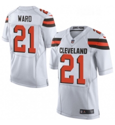 Mens Nike Cleveland Browns 21 Denzel Ward Elite White NFL Jersey Mens Nike Cleveland Browns 21 Denzel Ward Elite White NFL Jersey