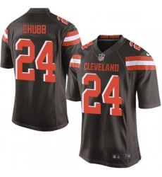 Mens Nike Cleveland Browns 24 Nick Chubb Game Brown Team Color NFL Jersey Mens Nike Cleveland Browns 24 Nick Chubb Game Brown Team Color NFL Jersey