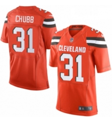 Mens Nike Cleveland Browns 31 Nick Chubb Elite Orange Alternate NFL Jersey Mens Nike Cleveland Browns 31 Nick Chubb Elite Orange Alternate NFL Jersey