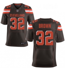 Mens Nike Cleveland Browns 32 Jim Brown Elite Brown Team Color NFL Jersey Mens Nike Cleveland Browns 32 Jim Brown Elite Brown Team Color NFL Jersey