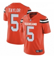 Mens Nike Cleveland Browns 5 Tyrod Taylor Orange Alternate Vapor Untouchable Limited Player NFL Jersey Mens Nike Cleveland Browns 5 Tyrod Taylor Orange Alternate Vapor Untouchable Limited Player NFL Jersey
