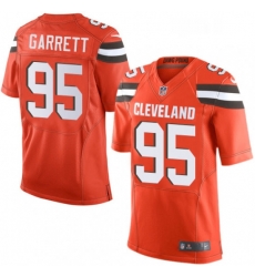 Mens Nike Cleveland Browns 95 Myles Garrett Elite Orange Alternate NFL Jersey Mens Nike Cleveland Browns 95 Myles Garrett Elite Orange Alternate NFL Jersey