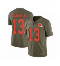 Mens Odell Beckham Jr Limited Olive Nike Jersey NFL Cleveland Browns 13 2017 Salute to Service Mens Odell Beckham Jr Limited Olive Nike Jersey NFL Cleveland Browns 13 2017 Salute to Service