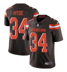 Nike Browns #34 Carlos Hyde Brown Team Color Mens Stitched NFL Vapor Untouchable Limited Jersey Nike Browns #34 Carlos Hyde Brown Team Color Mens Stitched NFL Vapor Untouchable Limited Jersey