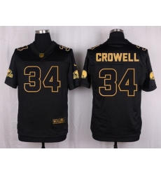 Nike Browns #34 Isaiah Crowell Black Mens Stitched NFL Elite Pro Line Gold Collection Jersey Nike Browns #34 Isaiah Crowell Black Mens Stitched NFL Elite Pro Line Gold Collection Jersey