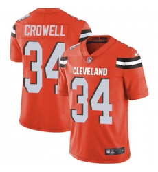 Nike Browns #34 Isaiah Crowell Orange Alternate Mens Stitched NFL Vapor Untouchable Limited Jersey Nike Browns #34 Isaiah Crowell Orange Alternate Mens Stitched NFL Vapor Untouchable Limited Jersey