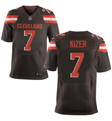 Nike Browns #7 DeShone Kizer Brown Team Color Mens Stitched NFL New Elite Jersey Nike Browns #7 DeShone Kizer Brown Team Color Mens Stitched NFL New Elite Jersey