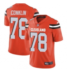 Nike Browns 78 Jack Conklin Orange Alternate Men Stitched NFL Vapor Untouchable Limited Jersey Nike Browns 78 Jack Conklin Orange Alternate Men Stitched NFL Vapor Untouchable Limited Jersey