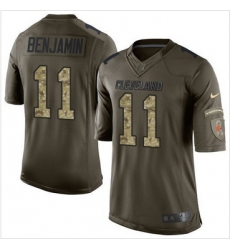 Nike Cleveland Browns #11 Travis Benjamin Green Men 27s Stitched NFL Limited Salute to Service Jersey Nike Cleveland Browns #11 Travis Benjamin Green Men 27s Stitched NFL Limited Salute to Service Jersey