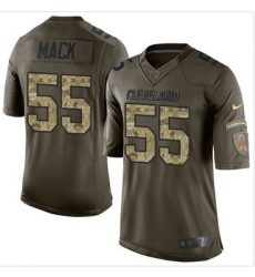 Nike Cleveland Browns #55 Alex Mack Green Men 27s Stitched NFL Limited Salute to Service Jersey Nike Cleveland Browns #55 Alex Mack Green Men 27s Stitched NFL Limited Salute to Service Jersey