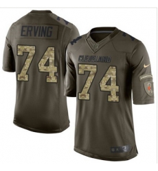 Nike Cleveland Browns #74 Cameron Erving Green Men 27s Stitched NFL Limited Salute to Service Jersey Nike Cleveland Browns #74 Cameron Erving Green Men 27s Stitched NFL Limited Salute to Service Jersey