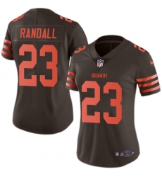 Nike Browns #23 Damarious Randall Brown Womens Stitched NFL Limited Rush Jersey Nike Browns #23 Damarious Randall Brown Womens Stitched NFL Limited Rush Jersey