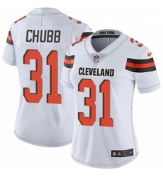Womens Nike Cleveland Browns 31 Nick Chubb White Vapor Untouchable Limited Player NFL Jersey Womens Nike Cleveland Browns 31 Nick Chubb White Vapor Untouchable Limited Player NFL Jersey
