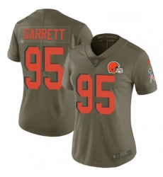 Womens Nike Cleveland Browns 95 Myles Garrett Limited Olive 2017 Salute to Service NFL Jersey Womens Nike Cleveland Browns 95 Myles Garrett Limited Olive 2017 Salute to Service NFL Jersey