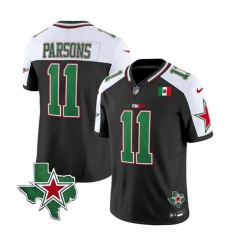 Men Dallas Cowboys 11 Micah Parsons 2024 Mexico Black White F U S E Stitched Football Jersey Men Dallas Cowboys 11 Micah Parsons 2024 Mexico Black White F U S E Stitched Football Jersey