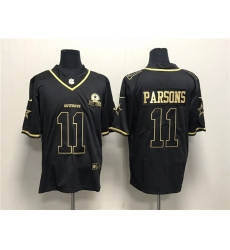 Men Dallas Cowboys 11 Micah Parsons Black Gold With 1960 Patch And 4 Star C Patch Stitched Jersey Men Dallas Cowboys 11 Micah Parsons Black Gold With 1960 Patch And 4 Star C Patch Stitched Jersey